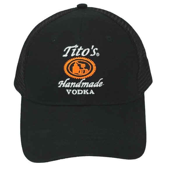 Tito’s Handmade Vodka Hat Trucker Snapback Mesh Cap Austin Texas Logo OSFA - Picture 2 of 5